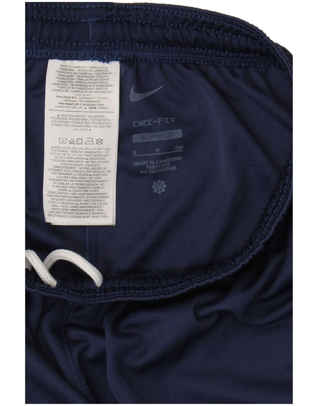 Ανδρικά σορτς Nike Dri Fit Slim Fit Small Navy Blue Polyester