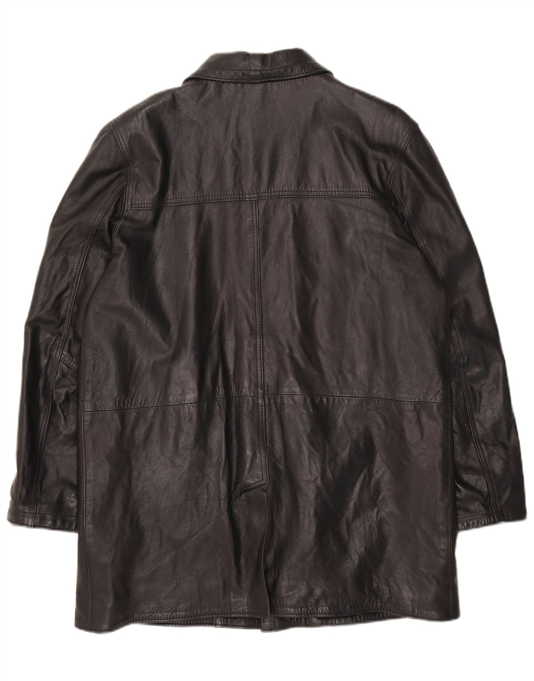 Vintage Ανδρικό Oversized Δερμάτινο Μπουφάν UK 40 Large Black Leather