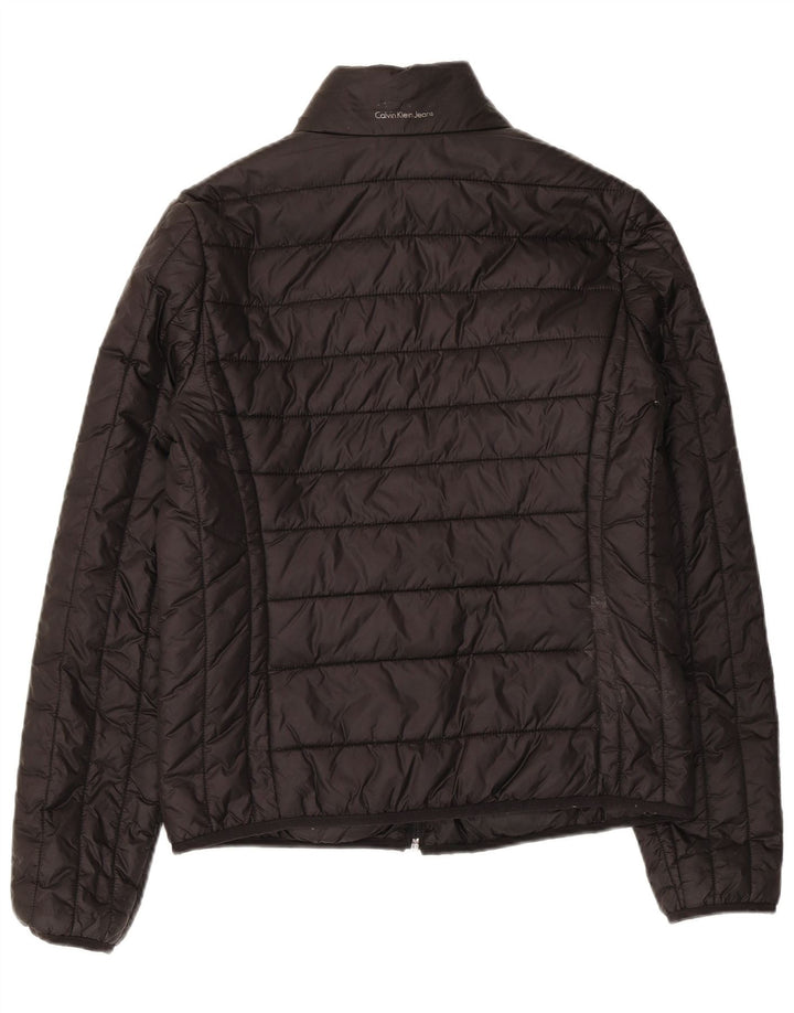 Calvin Klein Jeans Γυναικείο Reversible Jacket UK 14 Medium Black Polyamide