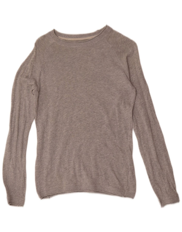 Ανδρικό πουλόβερ Zara Boat Neck Jumper Μικρό Γκρι βαμβακερό