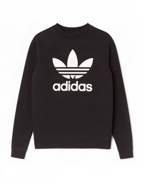 Γυναικείο Φούτερ Adidas Graphic Jumper UK 10 Small μαύρο βαμβακερό