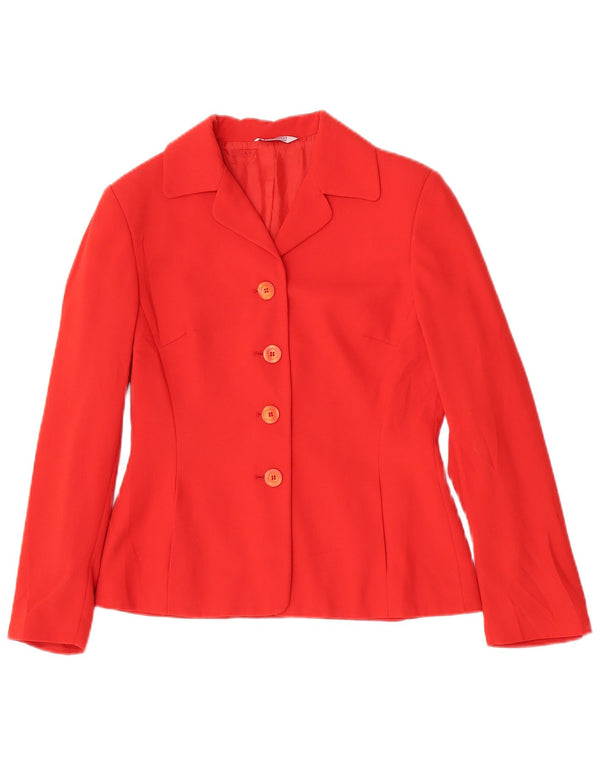 Stefanel Γυναικείο Μπουφάν Blazer με 4 Κουμπιά IT 42 Μεσαίο Κόκκινο Πολυεστέρας