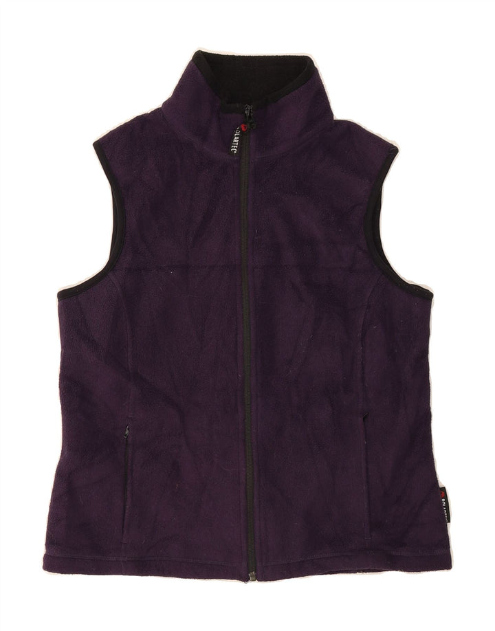 EDDIE BAUER Womens Fleece Gilet UK 14 Medium Purple Polyester Vintage Eddie Bauer and Second-Hand Eddie Bauer from Messina Hembry 