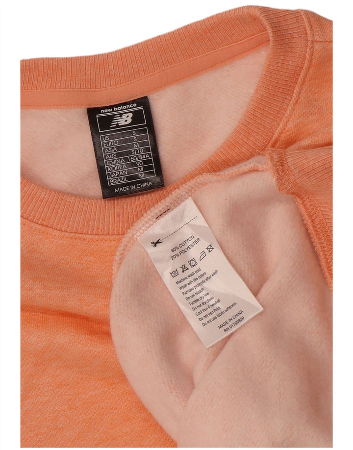 NEW BALANCE Γυναικεία φούτερ μεγάλου μεγέθους Jumper UK 10 Small Orange Flecked