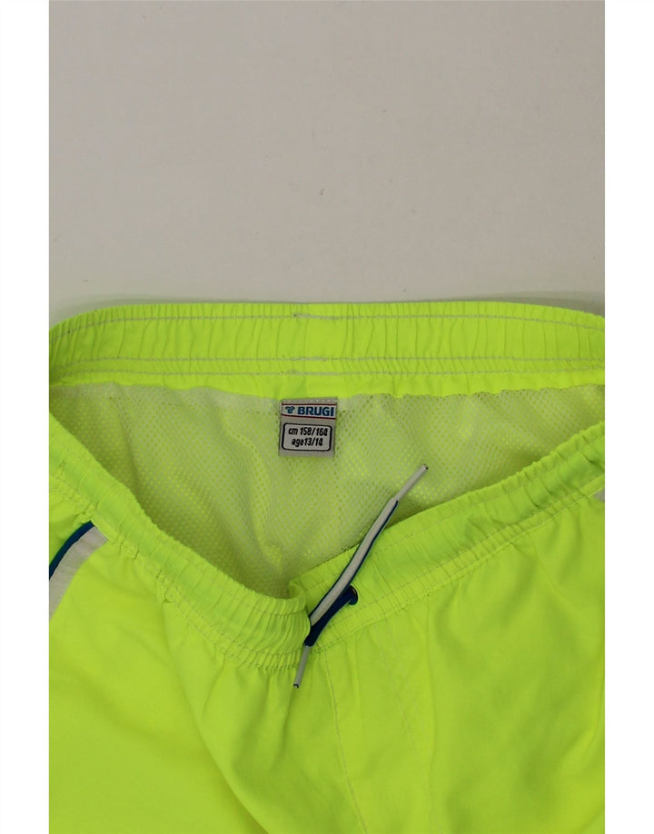 BRUGI Boys Sport Shorts 13-14 Years  Green Polyester Vintage Brugi and Second-Hand Brugi from Messina Hembry 