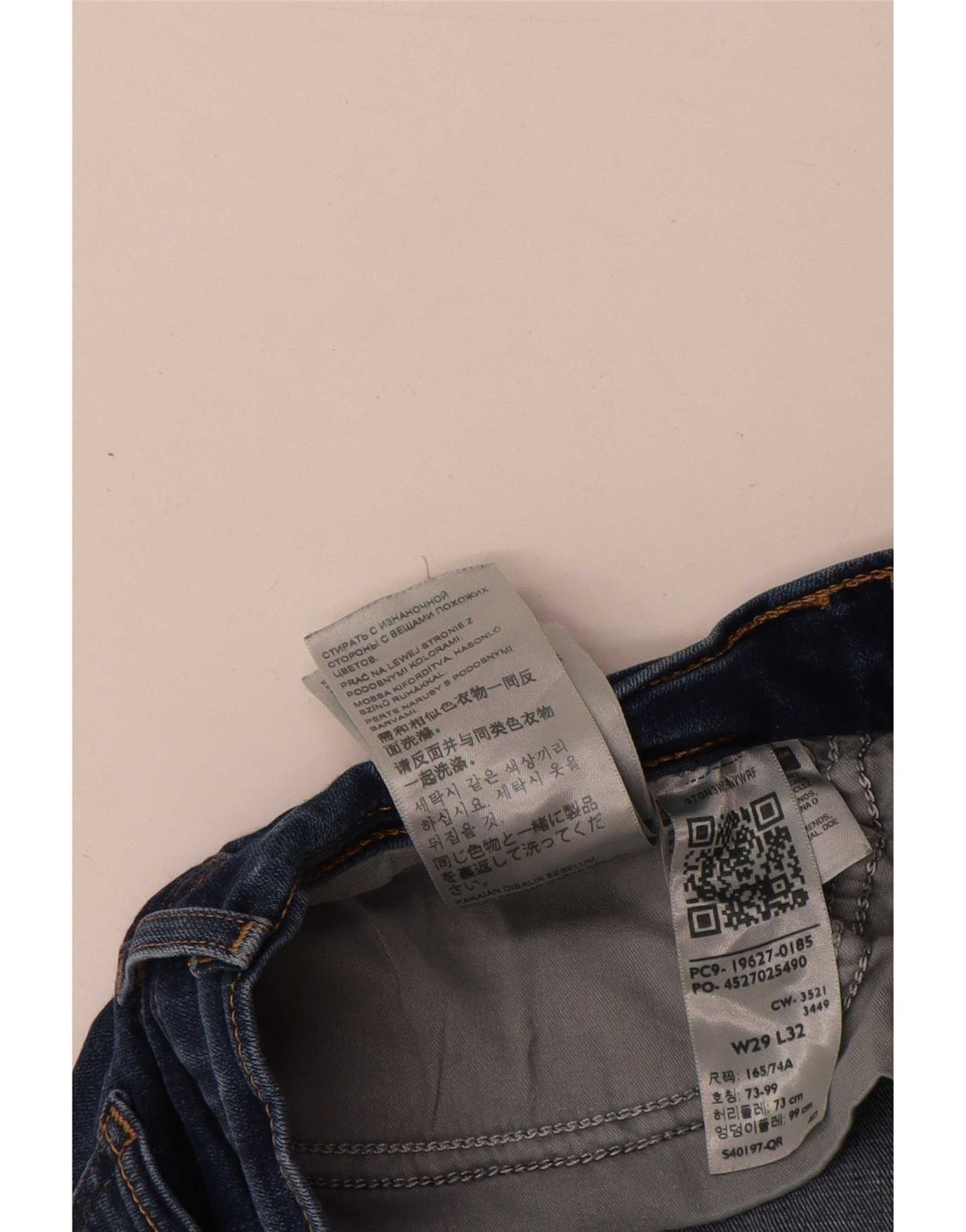 Levi's Womens 312 Shaping Slim Jeans W29 L32 Navy Blue Cotton