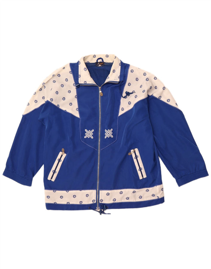Γυναικεία αθλητική φόρμα VINTAGE Top Jacket 2XL Blue Colourblock Retro