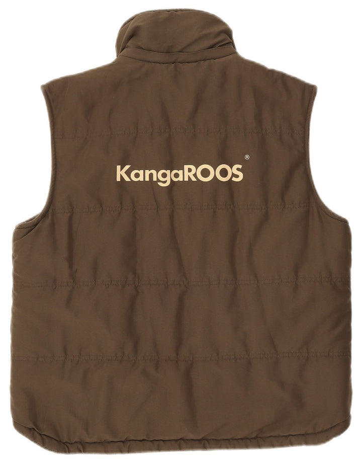 Καγκουρό Γυναικεία padded Gilet UK 16 Large Khaki Polyester
