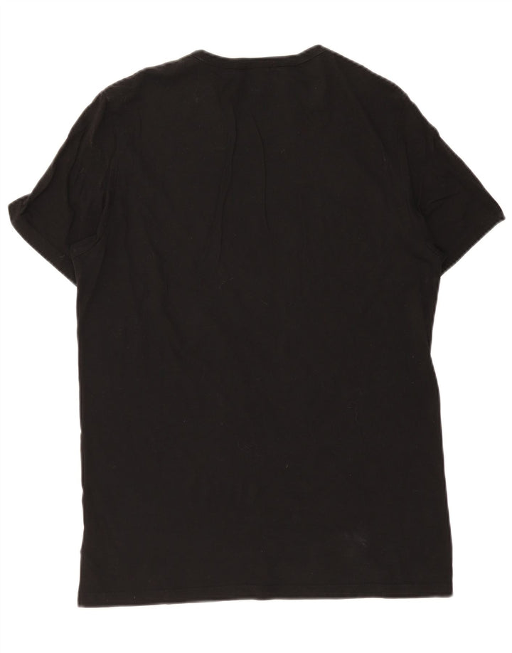 Ανδρικό γραφικό T-Shirt G-Star Top Μεσαίο μαύρο βαμβακερό