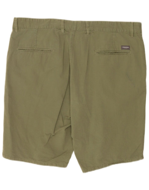 Carrera Ανδρικό σορτς Chino με κανονική εφαρμογή W38 XL Πράσινο βαμβακερό