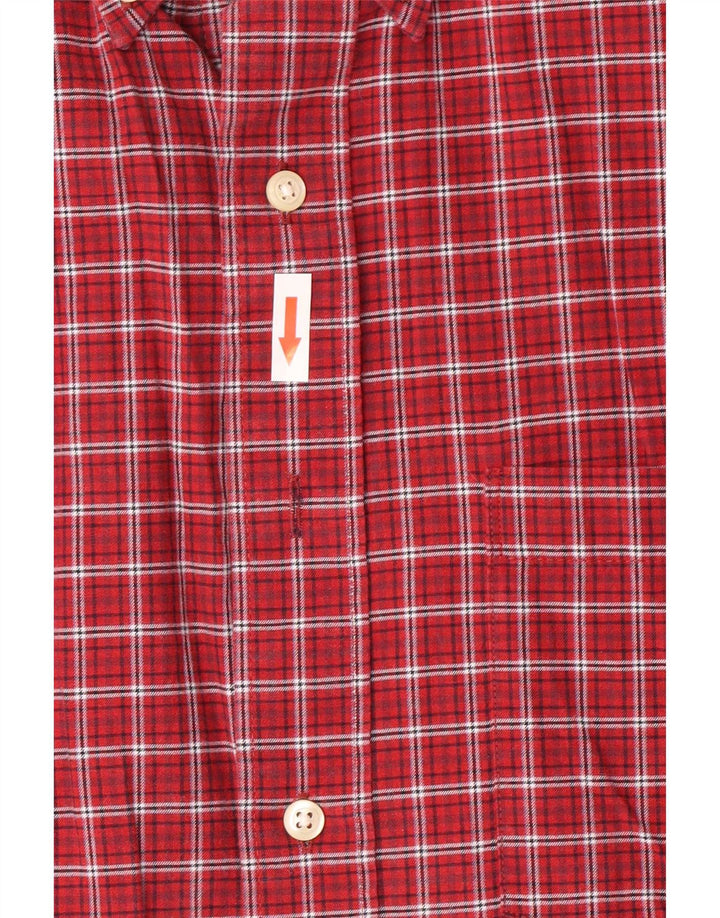 Izod Ανδρικό πουκάμισο Medium Burgundy καρό βαμβακερό