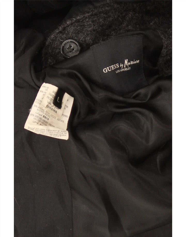 Ανδρικό πανωφόρι Guess UK 40 Large Grey Wool