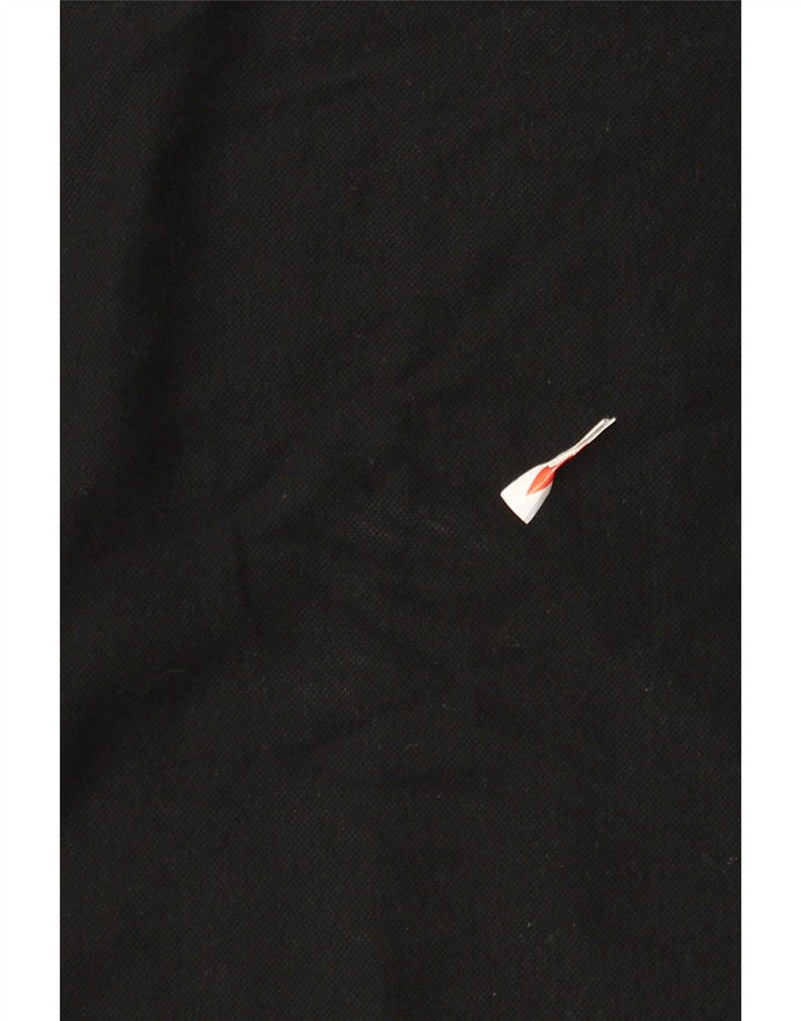 Sergio Tacchini Ανδρικό Πόλο Μπλουζάκι IT 48 Μεσαίο μαύρο βαμβακερό