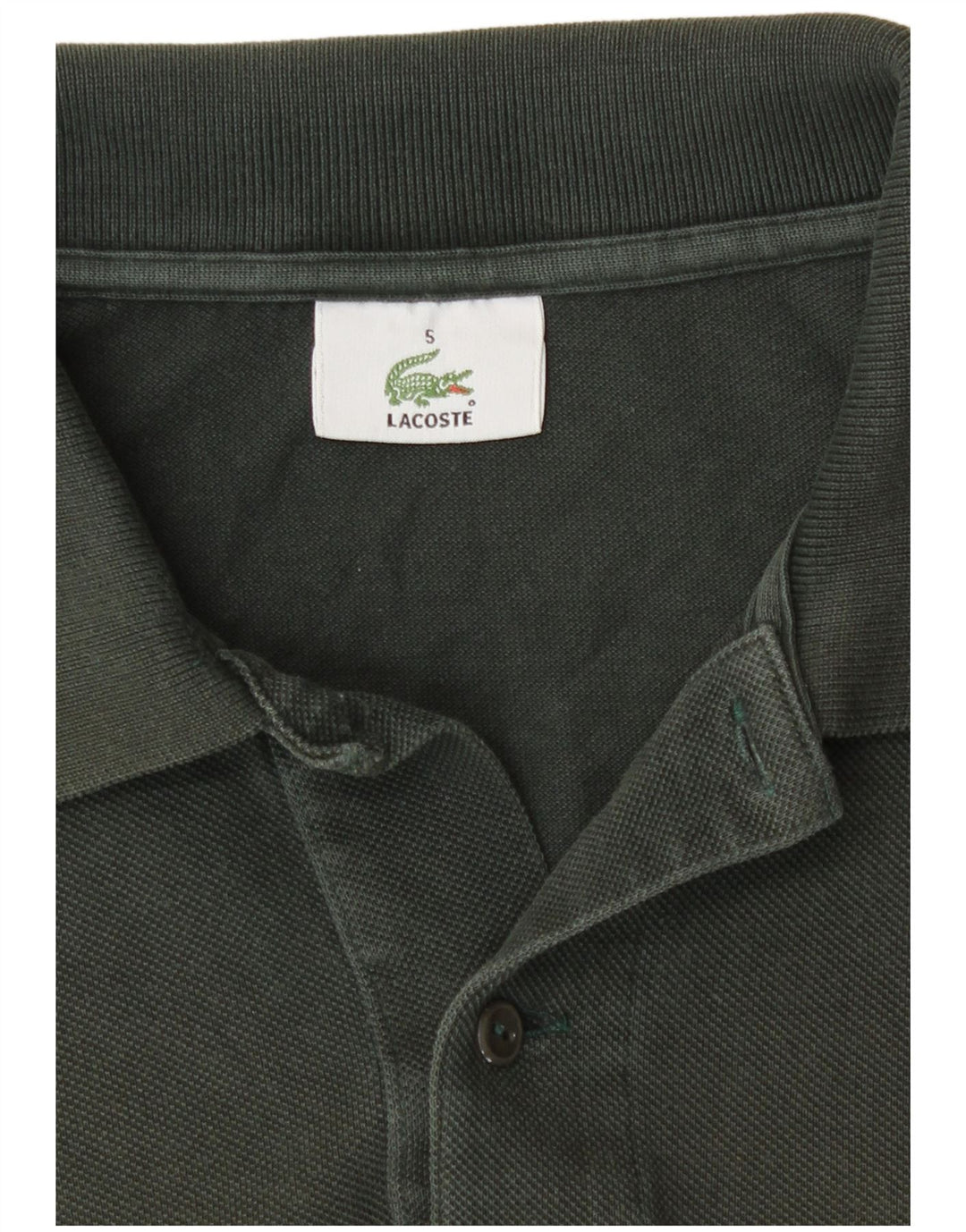Ανδρικό πουκάμισο πόλο Lacoste US 5 Μεγάλο πράσινο βαμβακερό