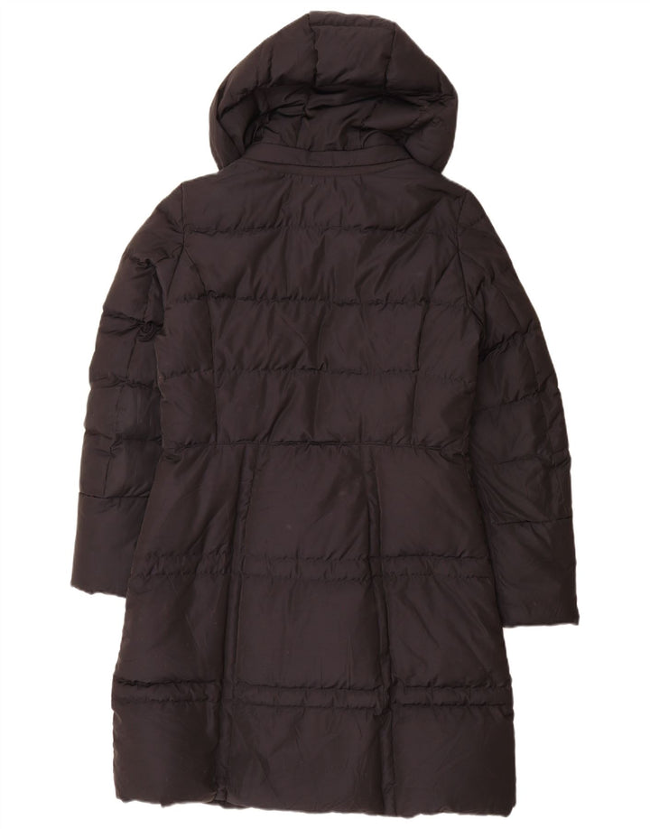 Geox Womens Hooded Padded Coat UK 12 Medium  Black Polyester