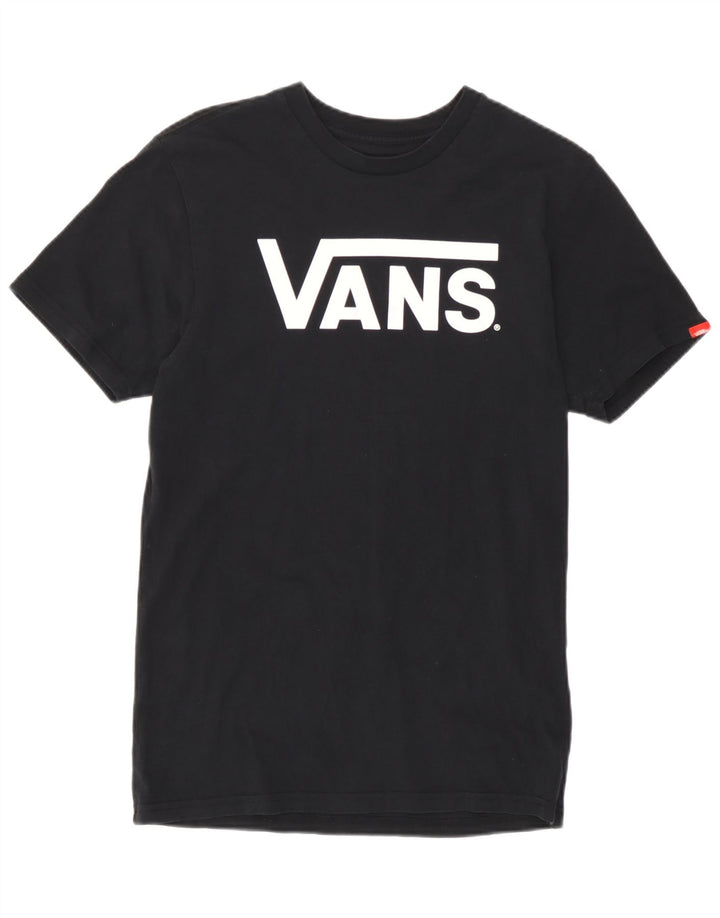 Vans Ανδρικό κλασικό γραφικό T-Shirt Top Μικρό μαύρο βαμβακερό