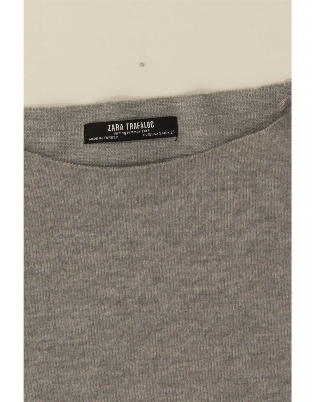 Zara Γυναικείο Trafaluc Oversized τοπ μακρυμάνικο UK 10 Small Grey