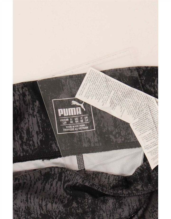 Puma Γυναικείο κολάν UK 14 Large Black Tie Dye Polyester