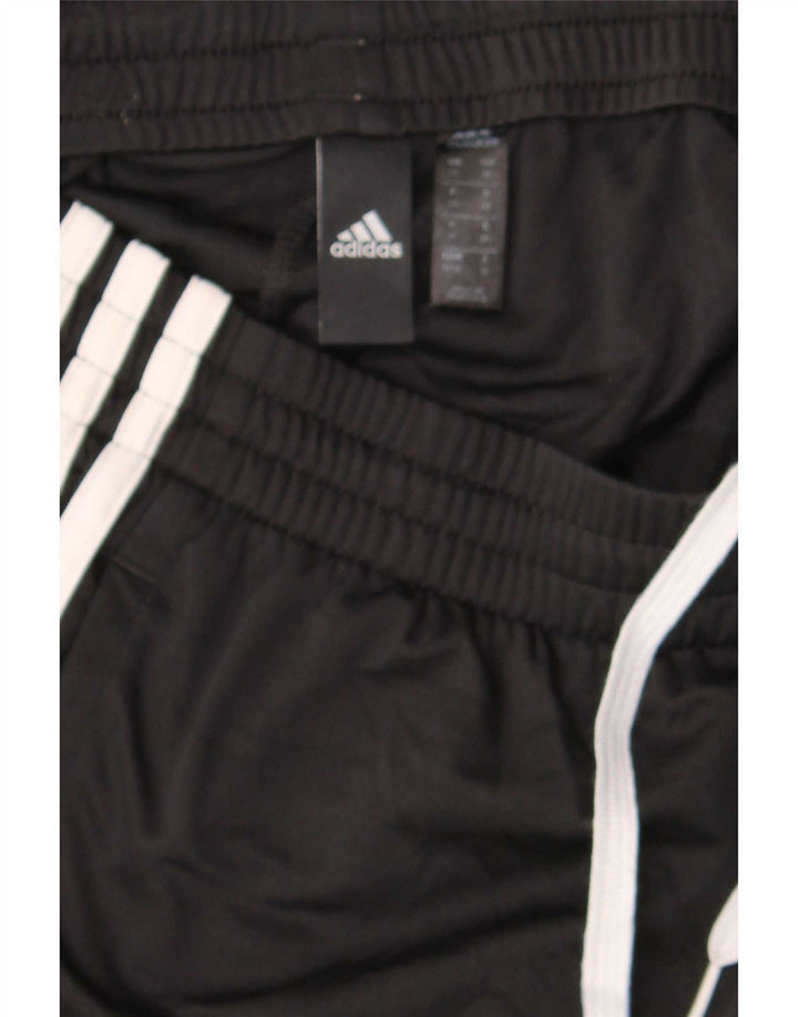 Ανδρικό αθλητικό σορτς Adidas, μεσαίο μαύρο πολυεστερικό αθλητικό