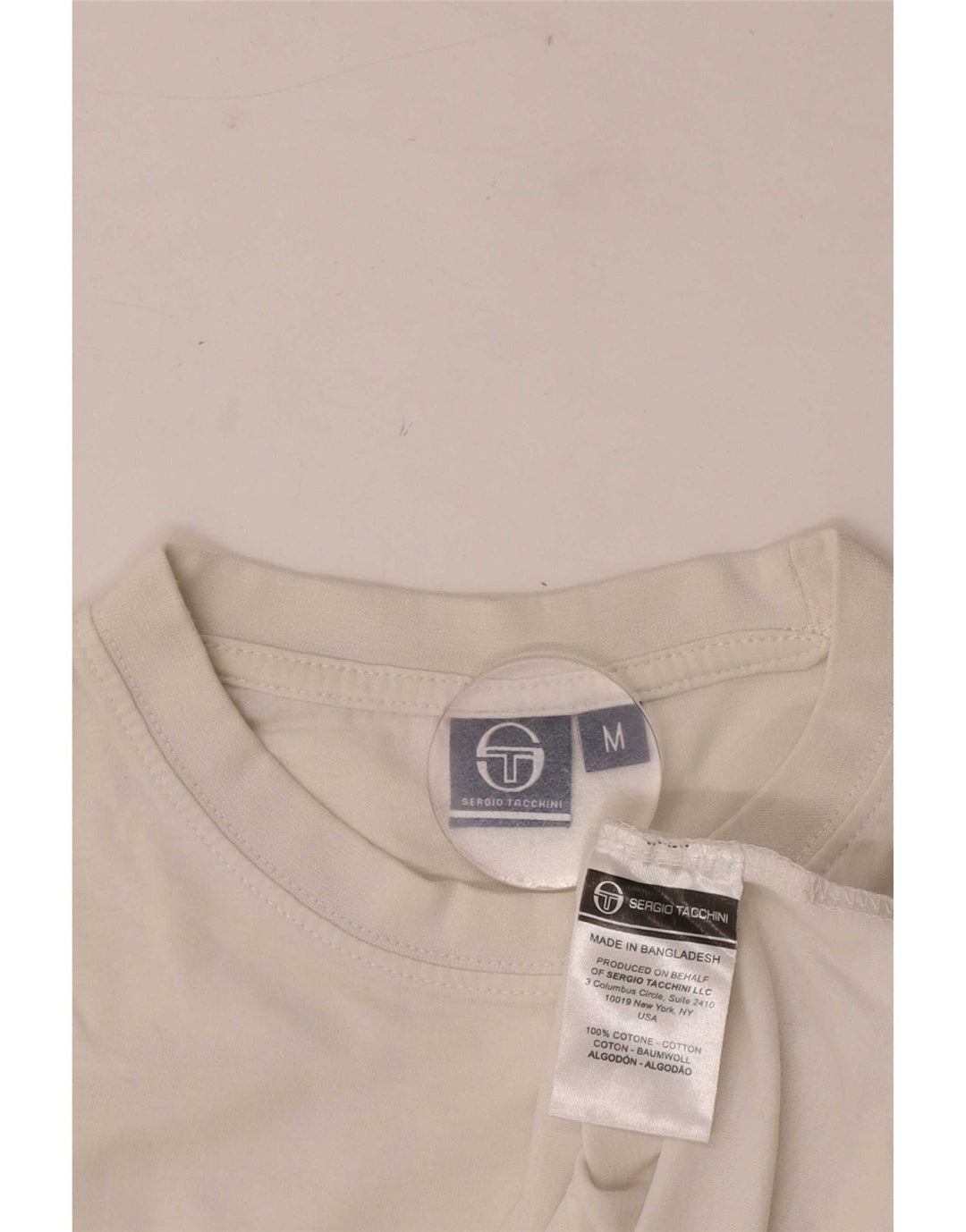 Ανδρικό T-Shirt Sergio Tacchini Τοπ, μεσαίο λευκό χρώμα, βαμβακερό