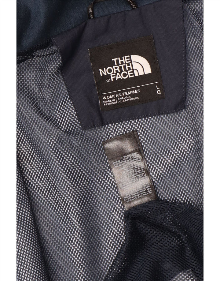 The North Face γυναικείο μπουφάν βροχής με κουκούλα UK 16 Large Navy Blue Nylon