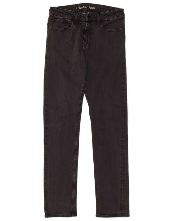 Ανδρικό τζιν ίσιο Calvin Klein Slim Fit W31 L32 Μαύρο βαμβακερό