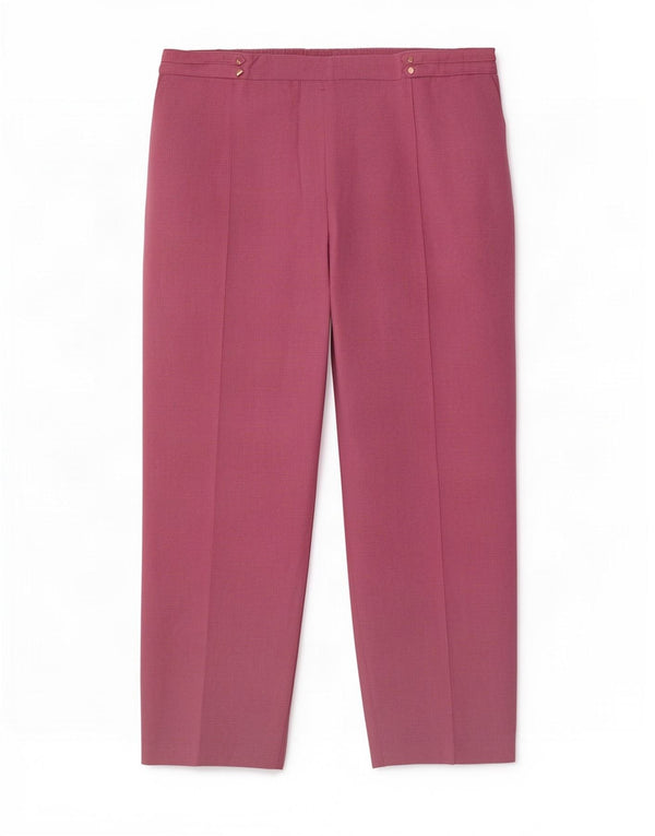 Marks & Spencer Γυναικείο Cropped Παντελόνι UK 18 XL W38 L26 Pink Check
