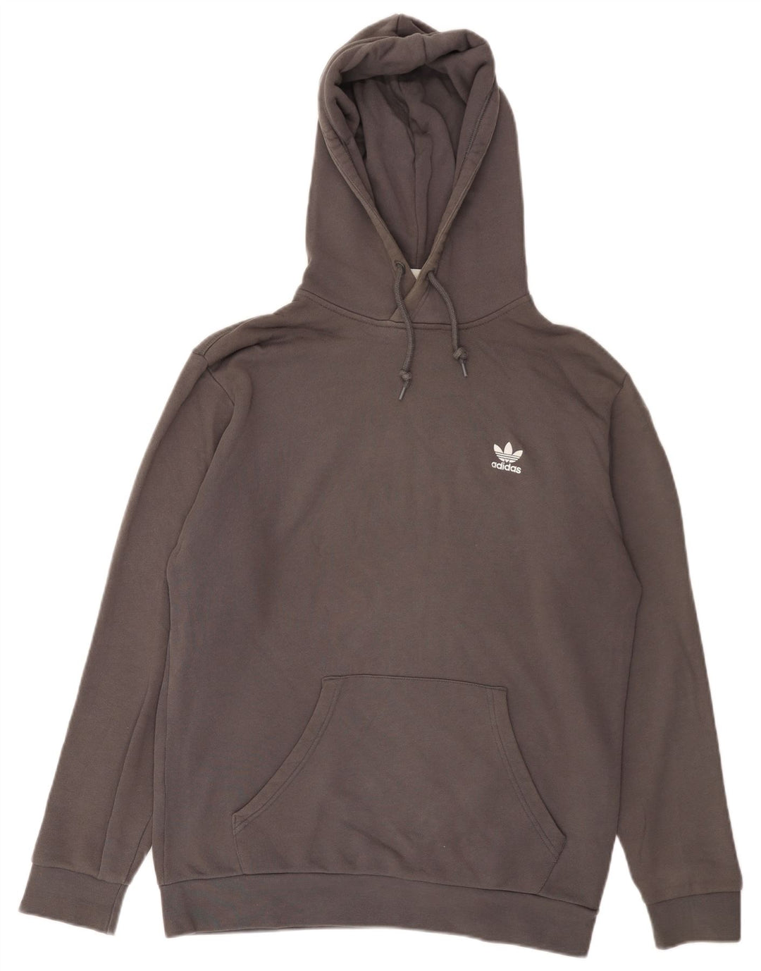 Adidas Ανδρικό Hoodie Jumper Μεσαίο γκρι βαμβακερό