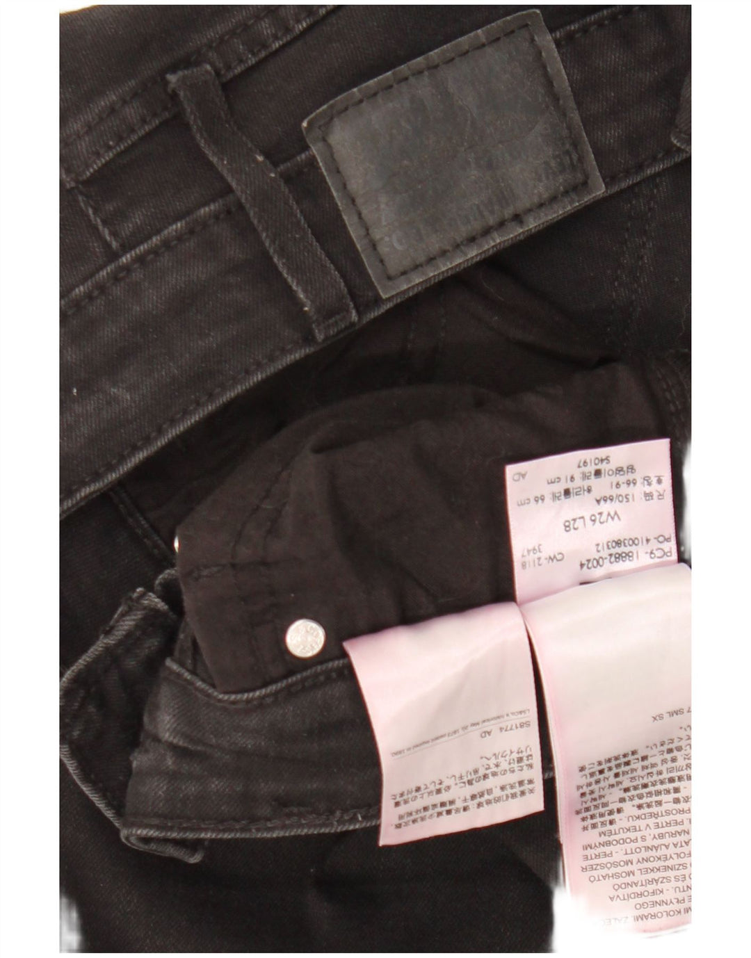 LEVI'S Γυναικείο 721 Ψηλό Skinny Jeans W26 L27 Μαύρο βαμβακερό