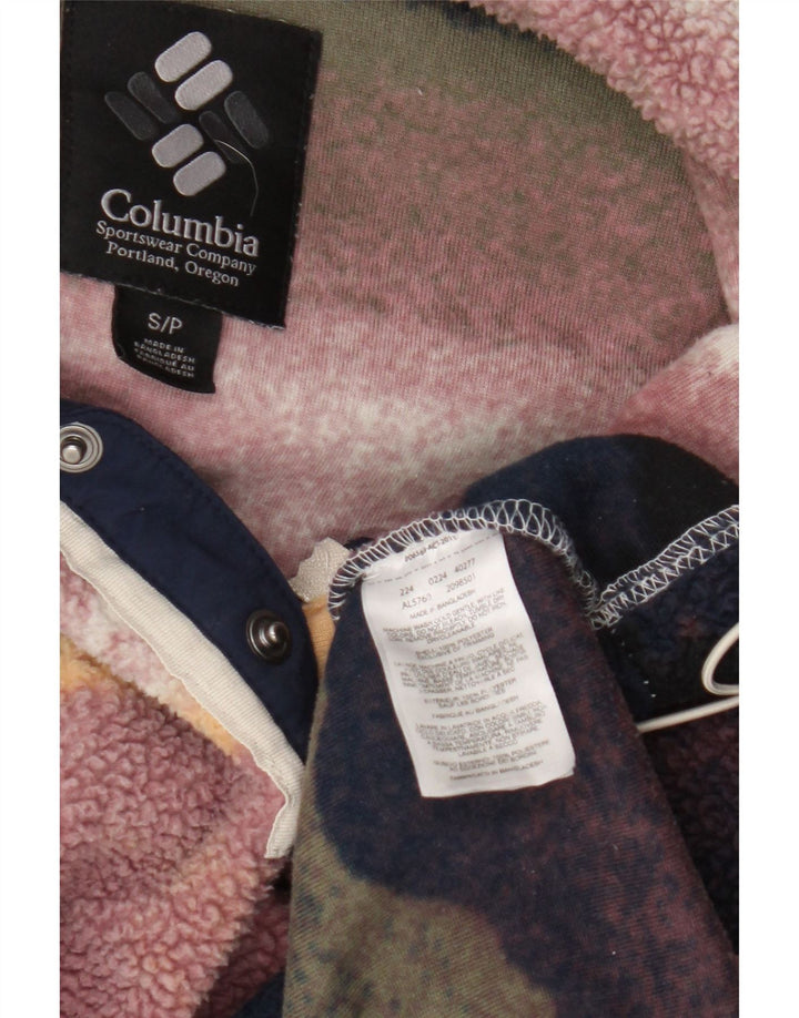 Columbia Womens Oversized Fleece Jumper UK 10 Small πολύχρωμο