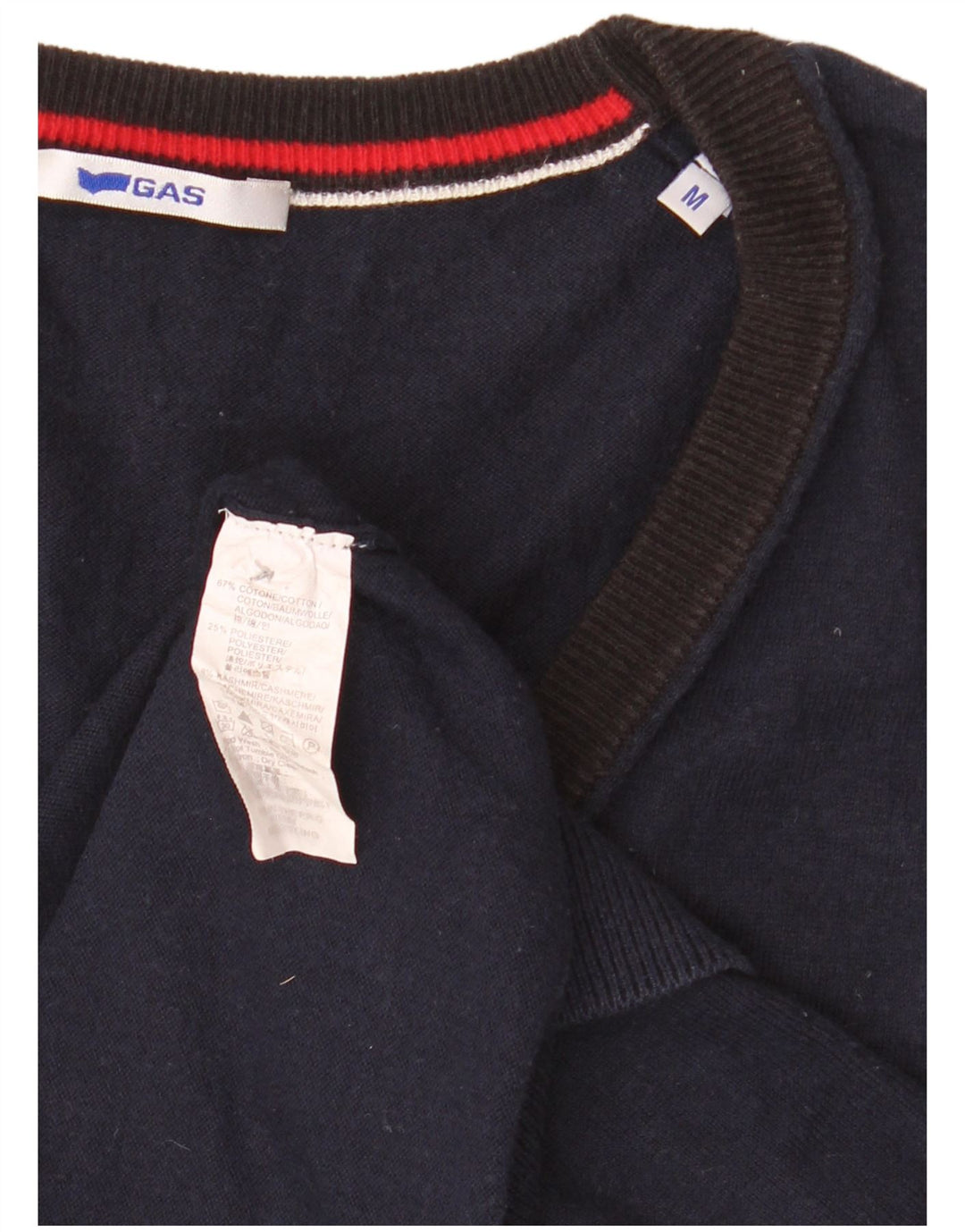 Ανδρικό αμάνικο πουλόβερ γκάζι, μεσαίο μπλε βαμβακερό