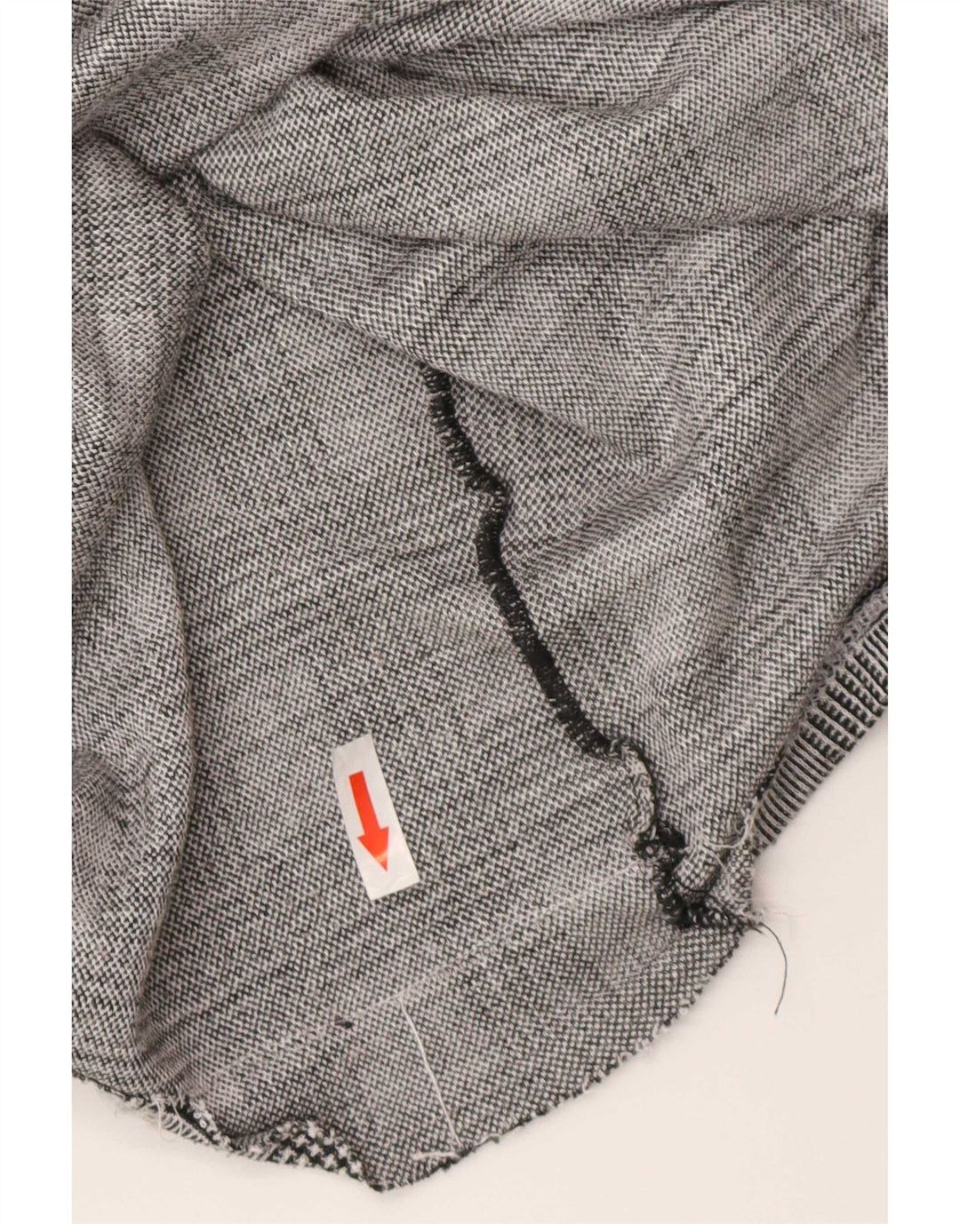 Zara Γυναικεία μακρυμάνικη μπλούζα τοπ UK 12 Medium Grey Check Classic