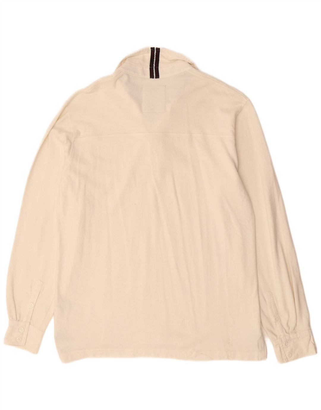 CREW CLOTHING Ανδρικό μακρυμάνικο πουκάμισο polo μεγάλο λευκό βαμβακερό