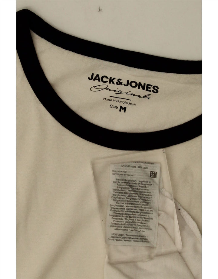 Jack & Jones Ανδρικό T-Shirt Μπλουζάκι από μεσαίο λευκό βαμβάκι