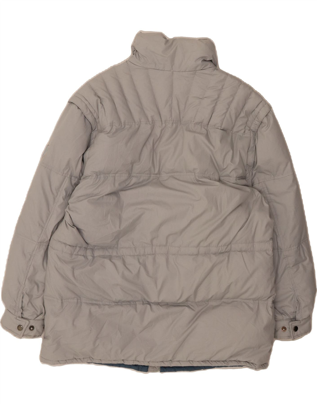 VINTAGE Mens Padded Coat UK 42 XL Grey Vintage Vintage and Second-Hand Vintage from Messina Hembry 