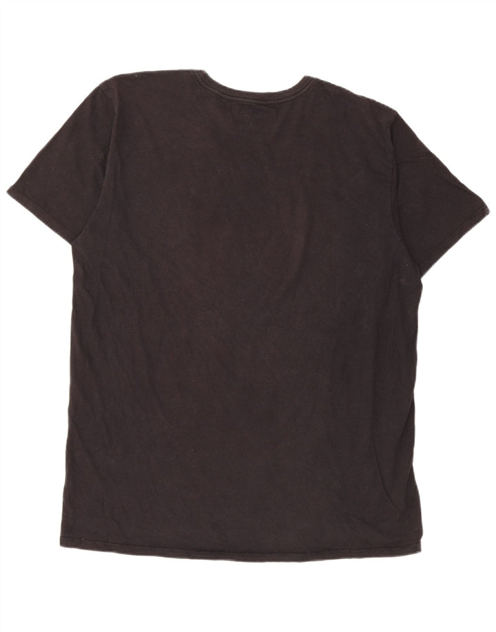 Ανδρικό μπλουζάκι Harley Graphic T-Shirt Top μεγάλο μαύρο βαμβακερό