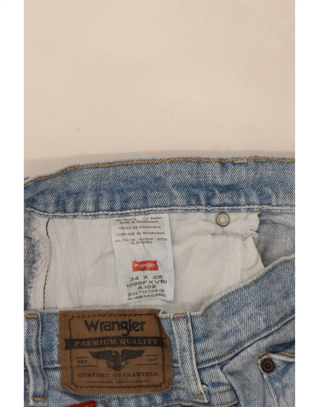 Ανδρικό τζιν Wrangler Cropped W34 L23 Μπλε βαμβακερό