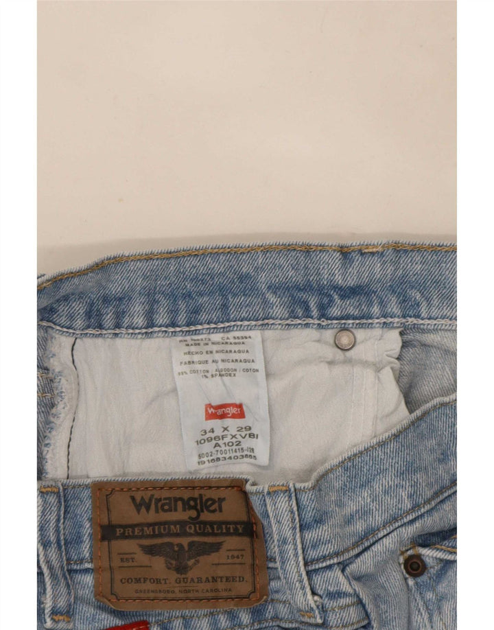 Ανδρικό τζιν Wrangler Cropped W34 L23 Μπλε βαμβακερό