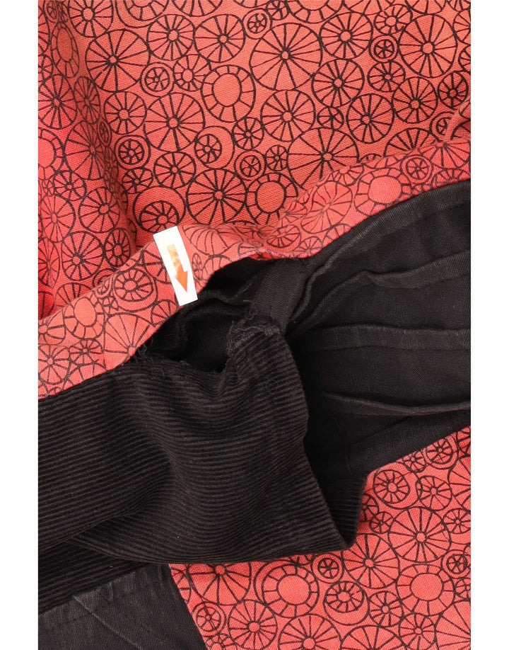 Vintage Γυναικείο Πανωφόρι UK 12 Medium Black Patchwork Βαμβακερό