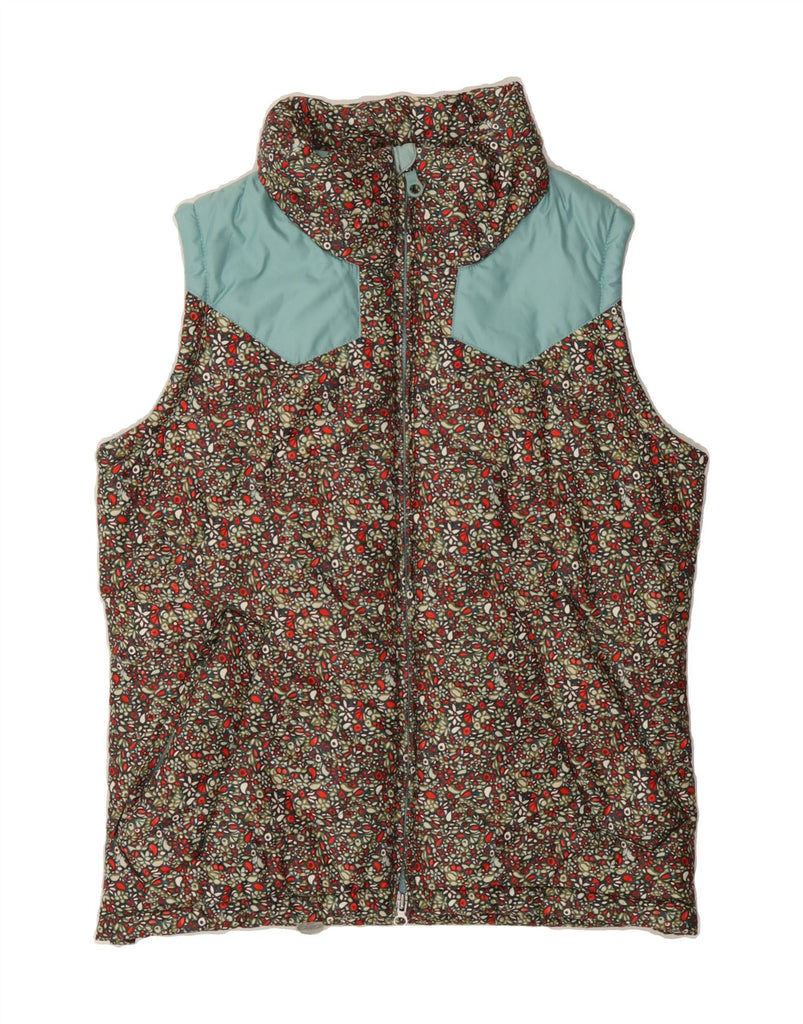 NIKE Mens Padded Gilet UK 38 Medium Multicoloured Floral Polyester Vintage Nike and Second-Hand Nike from Messina Hembry 
