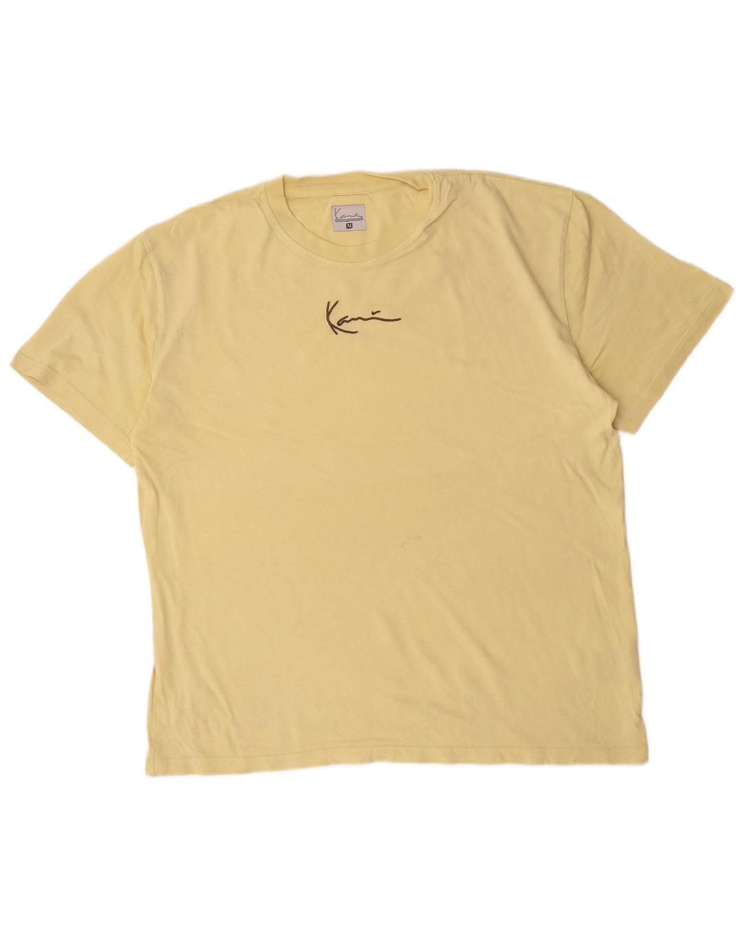 Ανδρικό γραφικό T-Shirt Karl Kani Τοπ μεσαίο κίτρινο βαμβακερό