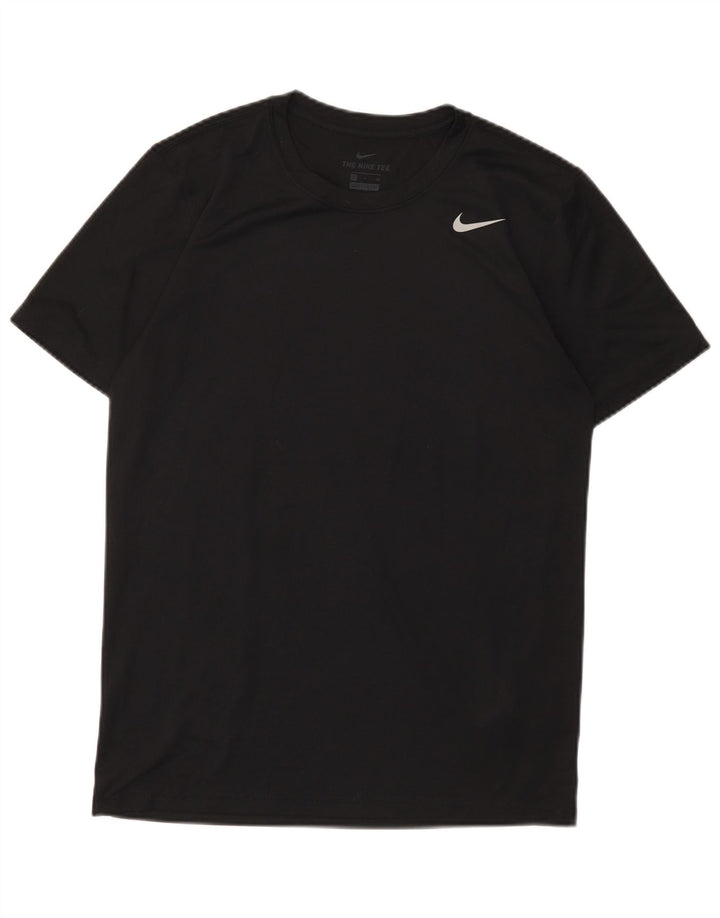 Nike Ανδρικό Dri Fit T-Shirt Τοπ Μικρό Μαύρο Πολυεστέρα