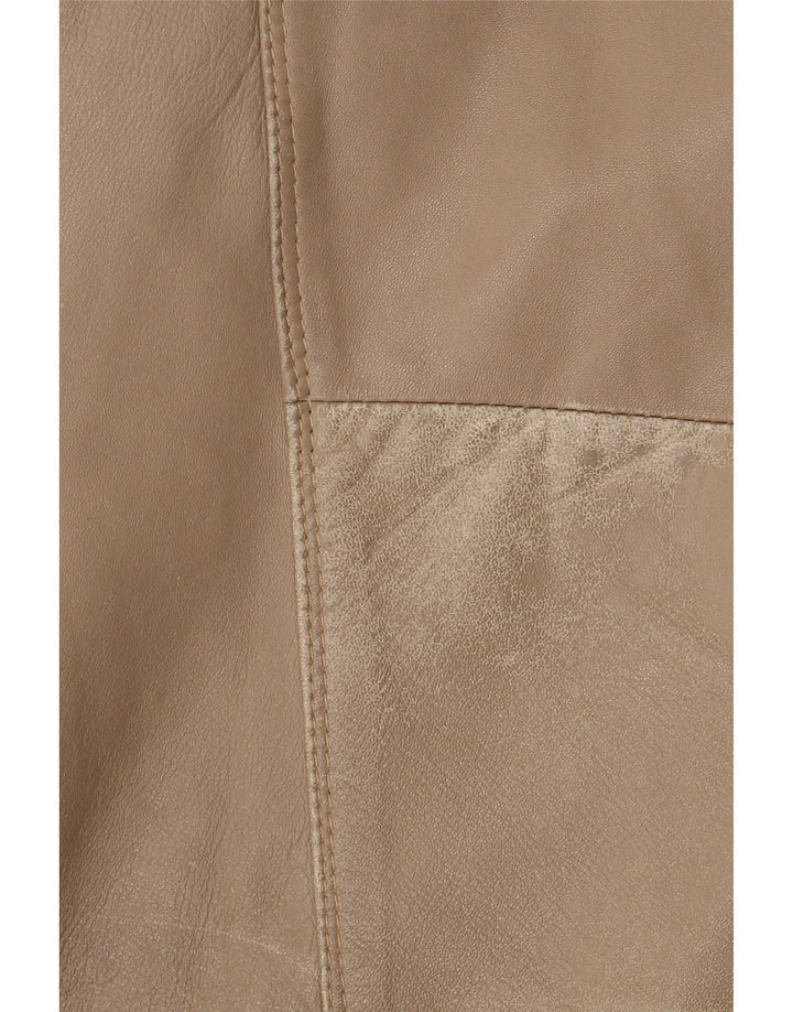 Vintage Ανδρικό Δερμάτινο Μπουφάν UK 42 XL Μπεζ