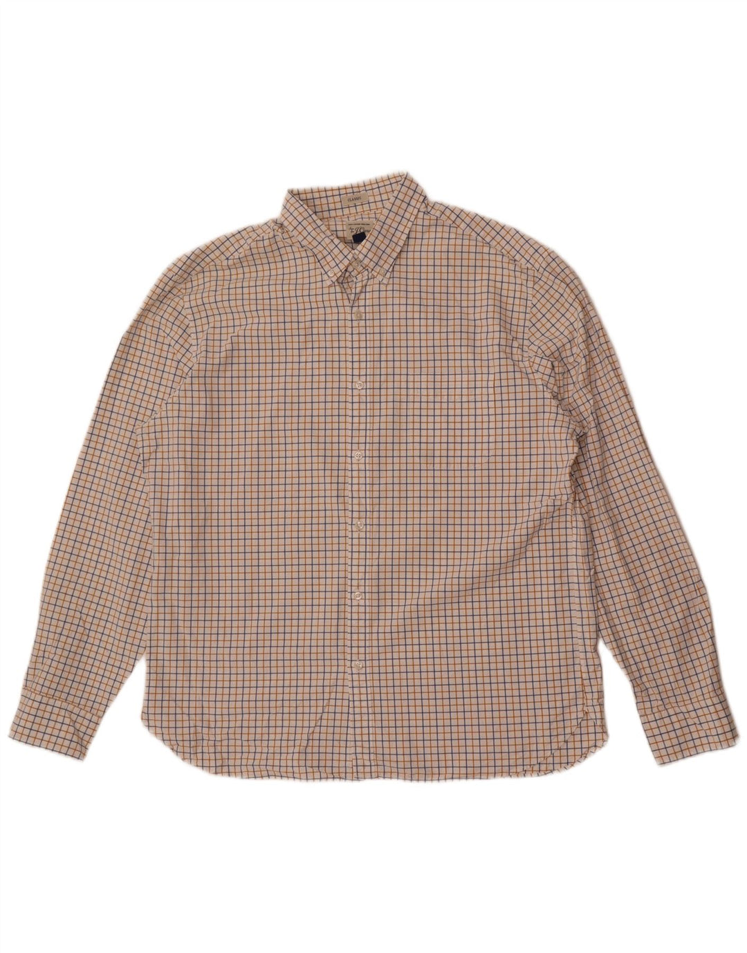 J. Crew Ανδρικό πουκάμισο Classic Fit XL White Check Cotton