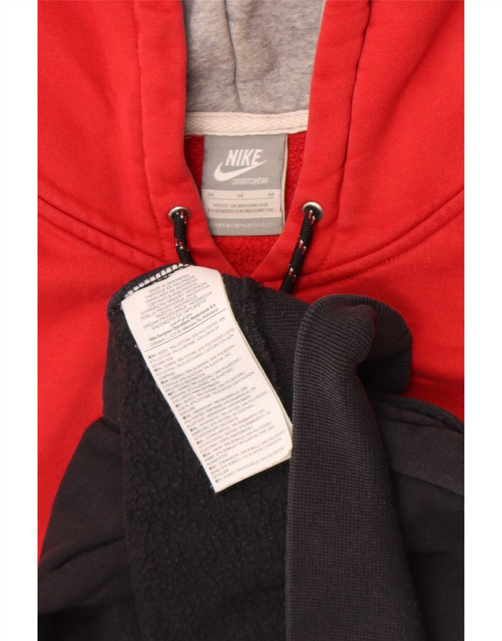 Ανδρικά κουκούλα με κανονική εφαρμογή Nike, μεσαίο κόκκινο, βαμβακερό