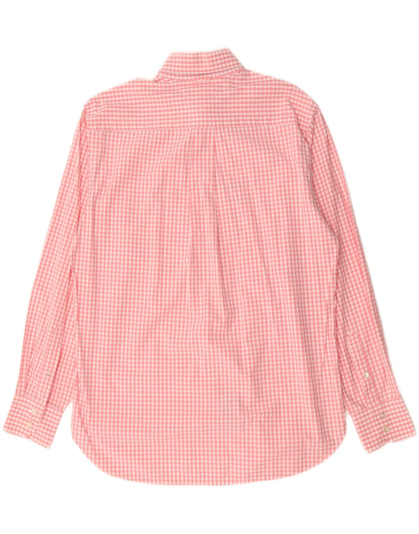 Ανδρικό πουκάμισο TOMMY HILFIGER Μεσαίο ροζ βαμβακερό Gingham