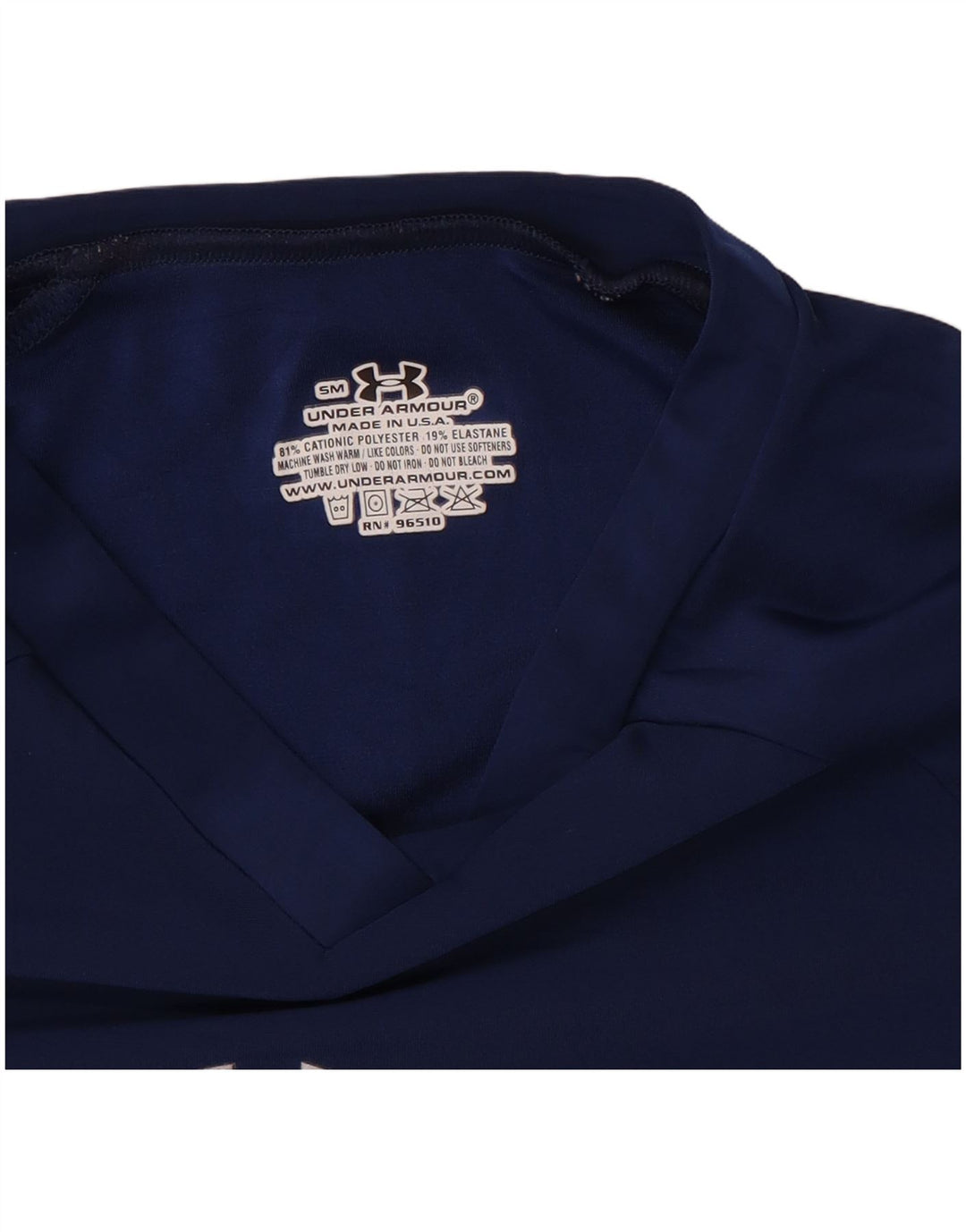 Under Armour Γυναικείο T-Shirt Top Small Navy Blue Polyester