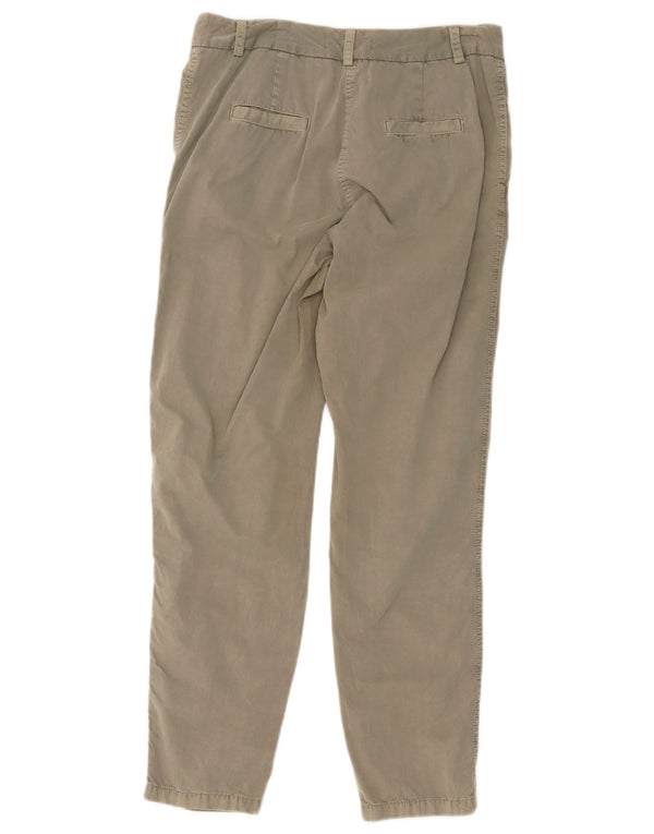 Marks & Spencer Γυναικείο Slim παντελόνι Chino UK 10 Small W30 L27 Khaki Cotton