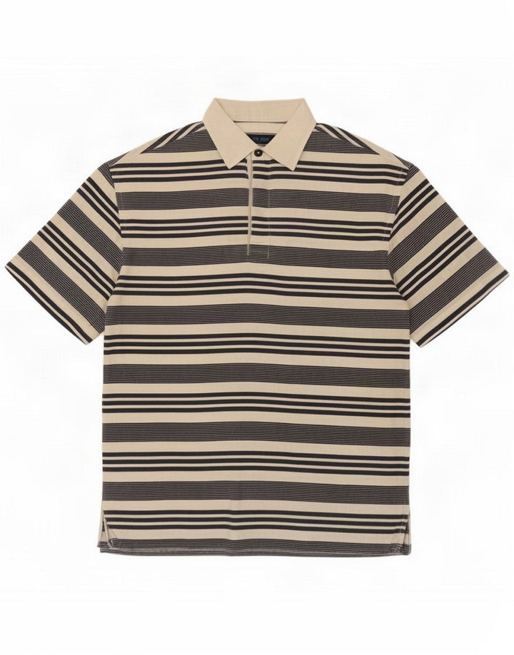 Les Copains Ανδρικό Μπλουζάκι Πόλο Μπλε Αετό IT 48 Medium Beige ριγέ
