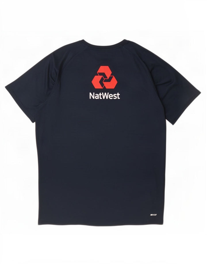 Ανδρικό γραφικό T-Shirt New Balance Top XL Navy Blue Polyester